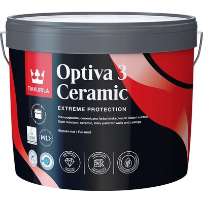 OPTIVA 3 CERAMIC SUPERMATT - Umývateľná farba s hlboko matným efektom 9 l tvt j428 - panorama