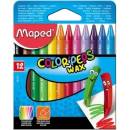 MAPED Voskovky "Color Peps Maxi" Wax 12 rôznych farieb