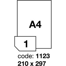 Rayfilm R0504.1123B samolepící A4 210x297 lesklé bílé 50 listů