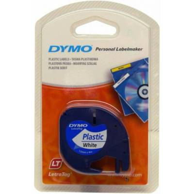páska DYMO 59422 LetraTag White Plastic Tape (12mm) (S0721660/S0721560)