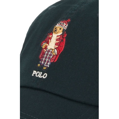 Ralph Lauren Памучна шапка с козирка Polo Ralph Lauren в черно с апликация 710950650 (710950650)