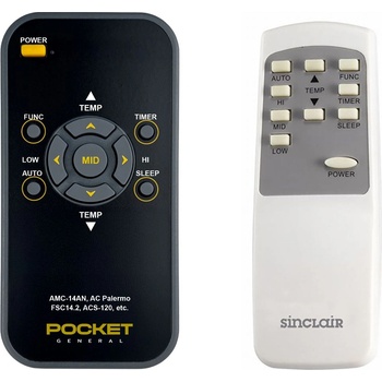 General Sinclair amc-11an1, amc-14an, amc-14an1 - дистанционно управление дубликат (amc-11an1, amc-14an, amc-14an1)