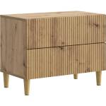vidaXL Нощен шкаф Дъб артизан 62 x 34, 5 x 48 см Инженерна дървесина (894554)