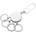 TROIKA Ключодържател Troika- PATENT EASY, сребрист (KYR80/MC)