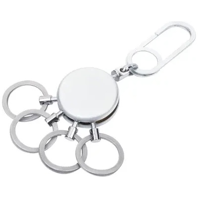 TROIKA Ключодържател Troika- PATENT EASY, сребрист (KYR80/MC)