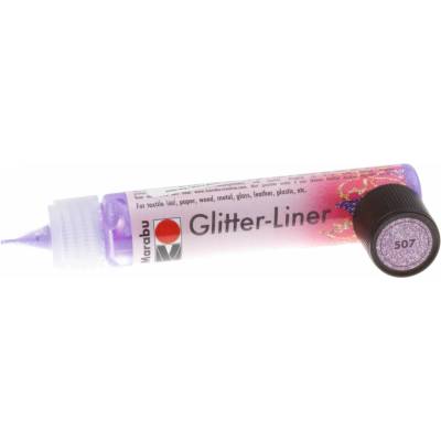 Marabu Glitrový liner levandulový 25 ml