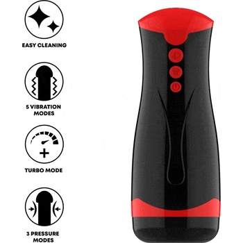 Jamyjob Мастурбатор с функция за стискане и вибрации JamyJob Jango