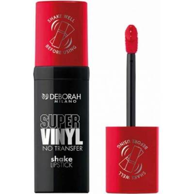 Deborah Milano dloutrvající tekutá rtěnka Super Vinyl, 04 Signature Red 4,4 g