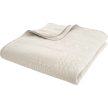 Catherine Lansfield Бежово капитонирано покривало за легло 220x230 cm Folkstone Geo - Catherine Lansfield (BD/59818/W/22023/NT)