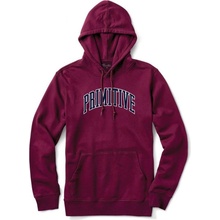 Primitive MIKINA COLLEGIATE ARCH HOODIE vínová