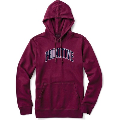 Primitive mikina COLLEGIATE ARCH Hoodie vínová