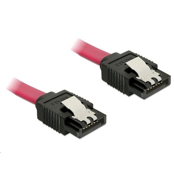 Delock кабел, 2 x SATA, 6 Gb/s, 10 см, червен (82674)