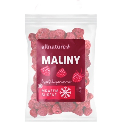 Allnature Malina sušená mrazem celá 20 g – Zbozi.Blesk.cz