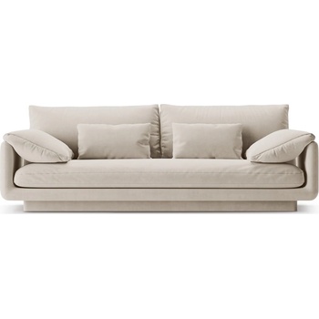 Micadoni Бял кадифен диван 220 cm Torino - Micadoni (MIC_3S_184_F1_TORINO1)