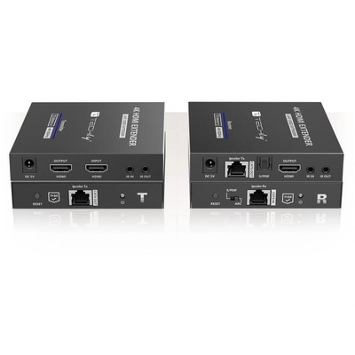 TECHLY IDATA-EXT-676 AV предавател и приемател Черен (IDATA-EXT-676)