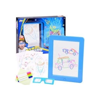 Jokomisiada Osvětlená tabule s 3D brýlemi a péremTA0092