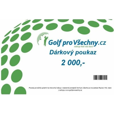Dárkový poukaz 2000 Kč