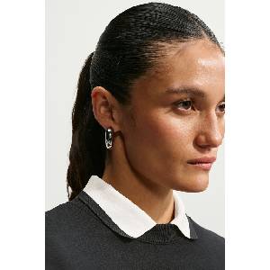 Nike уголемен суичър дамски с памук Studio Fleece (IM8082.001)