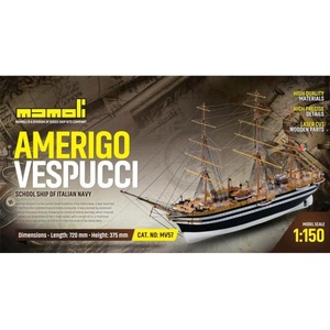 Mamoli Amerigo Vespucci 1931 1: 150 комплект