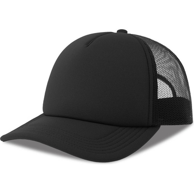 Atlantis Headwear Rapper-S 5 panelová Trucker COT33026280899-black/black Černá/černá