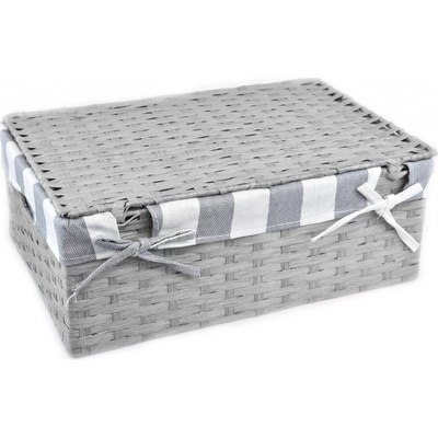 Vingo Úložný box s víkem 40 x 27, v. 15 šedý