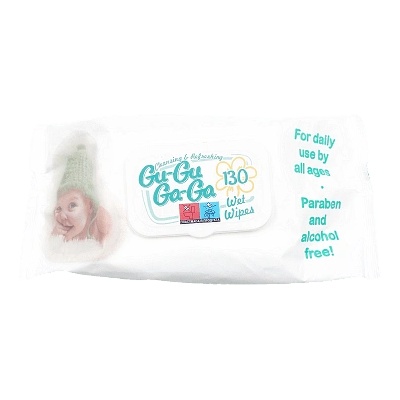 Gu-Gu Ga-Ga Мокри кърпи Gu-Gu Ga-Ga 130 бр. - Бял