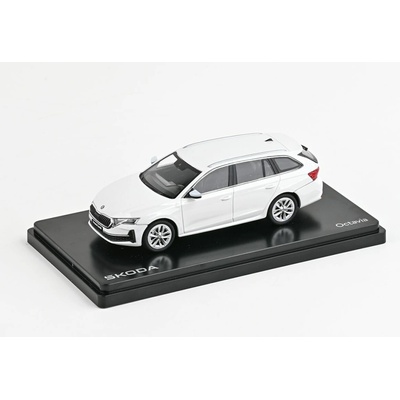 ABREX Škoda Octavia IV FL Combi 2024 Bílá Candy 1:43