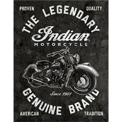 Desperate Enterprises, Inc Indian Motorcycles - Legendary - plechová cedule, 40x32 cm 2300