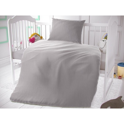 Kvalitex Detské mušelínové obliečky svetlo sivé 90 x 135 cm 45 x 60 cm