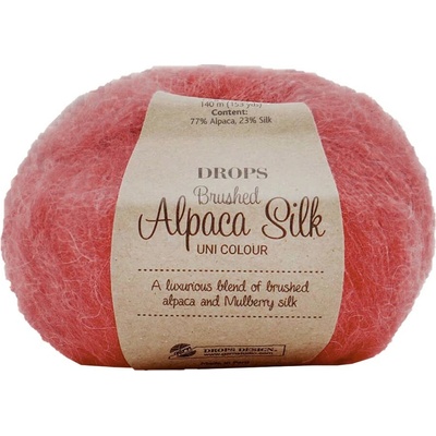Drops Brushed Alpaca Silk UNI 06 korálová