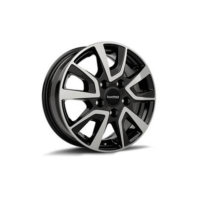 SUPERMETAL VAULT 7,5x18 5x112 ET48 gloss black polished