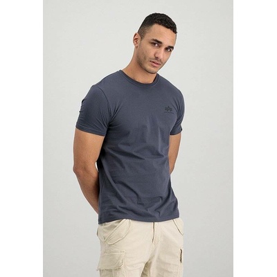 Alpha Industries tričko Backprint T šedočerné/černé