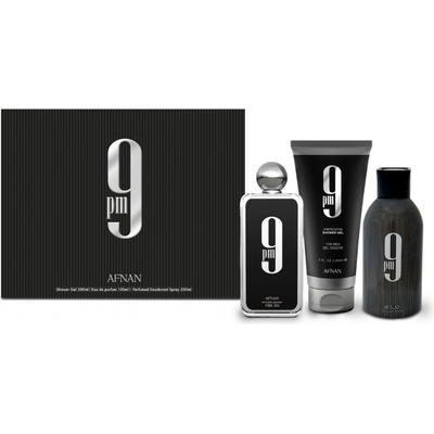 Afnan 9PM - EDP 100 ml + sprchový gél 200 ml + deodorant 250 ml