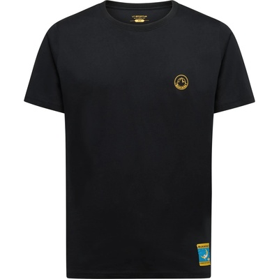 La Sportiva Мъжка тениска La Sportiva Climbing On The Moon T-shirt - Nero / Giallo - размер XL (216-2546-0514)