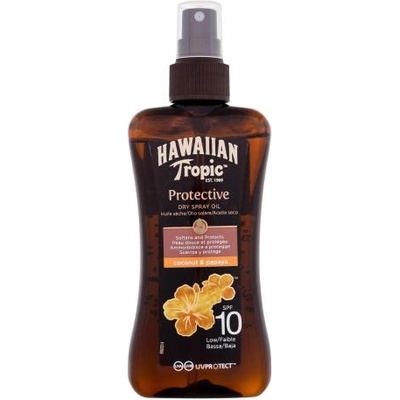 Hawaiian Tropic Protective Dry Spray Oil SPF10 сухо масло за бърз тен 200 ml