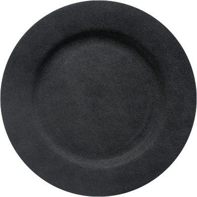 FUZHOU FUZHOU-Подложна чиния 33cm с релеф ЧЕРНА (JQY17-7019A) (015202)