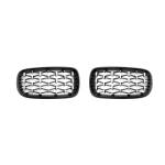 Carmart Решетки за BMW X5 F15 / X6 F16 (2013+) - Гланц - Diamond design - хром / черно