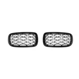 Carmart Решетки за BMW X5 F15 / X6 F16 (2013+) - Гланц - Diamond design - хром / черно