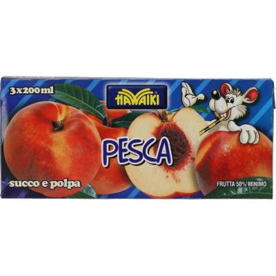 Hawaiki broskyňový džús s dužinou 3 x 200 ml