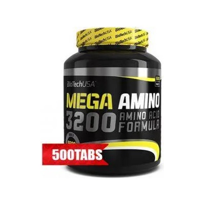 BioTechUSA Суроватъчни аминокиселини Mega Amino 3200 / 500 Tabs. , 759