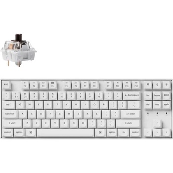 Image 1 of Keychron K8 Pro White QMK/VIA TKL K Pro Swappable Brown Switch (K8P-P3)