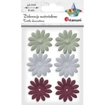 TITANUM Material flowers 3D foam 40mm mix 6pcs