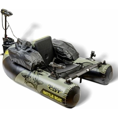 Black Cat Belly boat + Elektromotor Battle Boat Set