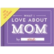 Knock Knock What I Love about Mom Fill in the Love Book Fill-in-the-Blank Gift Journal, 4.5 x 3.25-inches