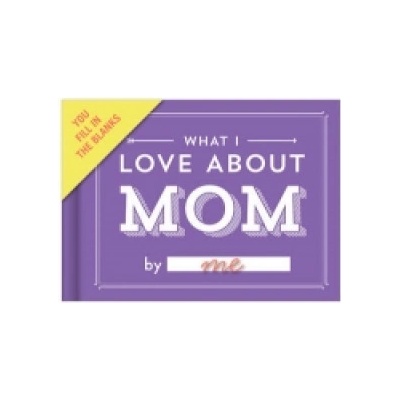 Knock Knock What I Love about Mom Fill in the Love Book Fill-in-the-Blank Gift Journal, 4.5 x 3.25-inches