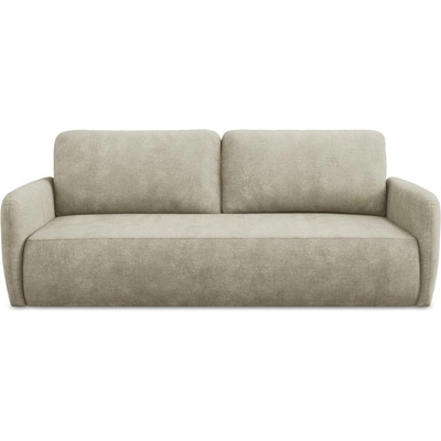 makamii Бежов шенилов разтегателен диван с място за съхранение 218 cm Lilo - Makamii (LILO_3SF_61_P1_C7)