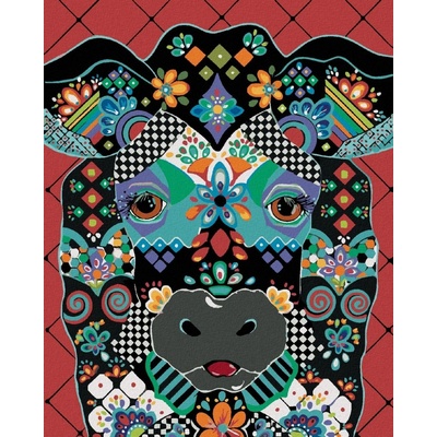 zuty Malování Podle Čísel Kráva Jonna James 80 x 100 Cm Plátno