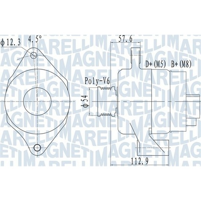 MAGNETI MARELLI Alternátor 063732050010