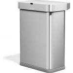 simplehuman Безконтактно стоманено кошче за боклук в сребрист цвят 58 l Sensor - simplehuman (ST2047)