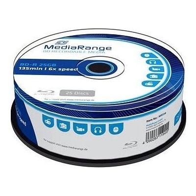 MediaRange BD-R 25GB 6x, spindle, 25ks (MR514)